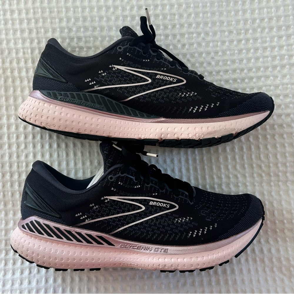 Brooks Glycerin GTS 19 Neutral Cushion Running Shoes Black/Ombre/Metallic 10.5 B - Picture 4 of 11